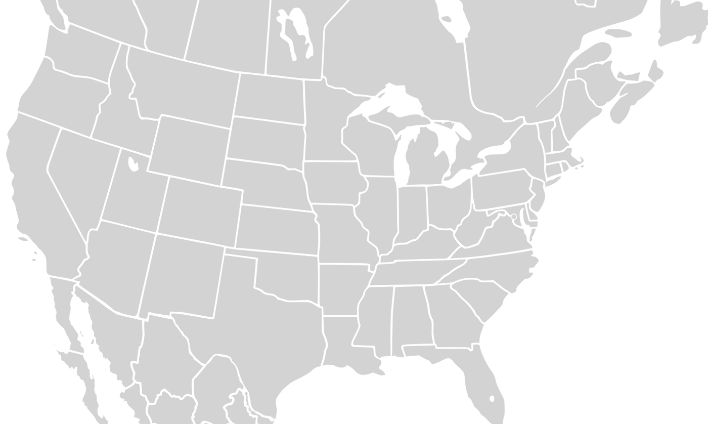 North America fishing regions map